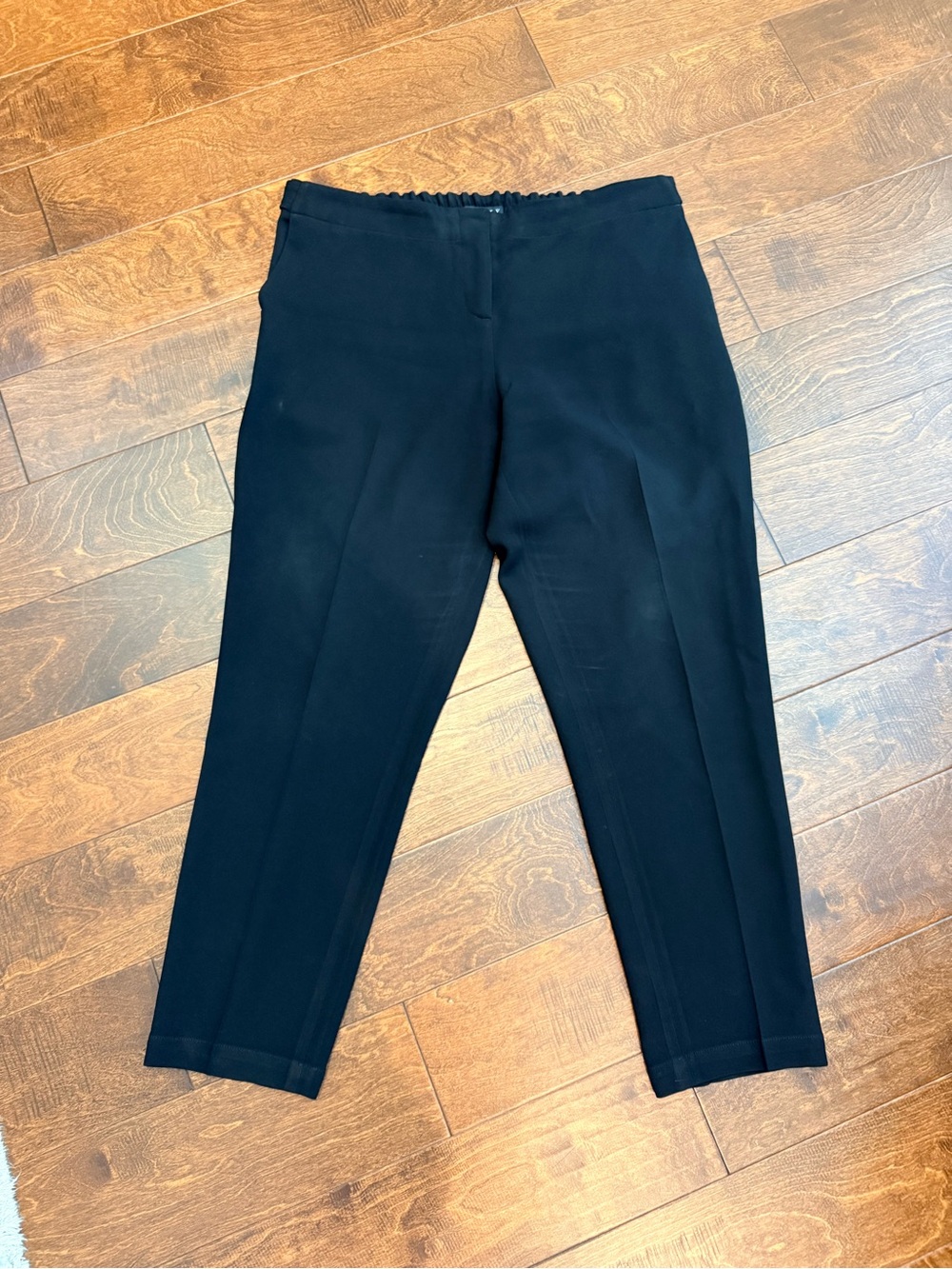 Theory Padra Admiral Crepe Black Ankle Pants Size 12 - Picture 10 of 10
